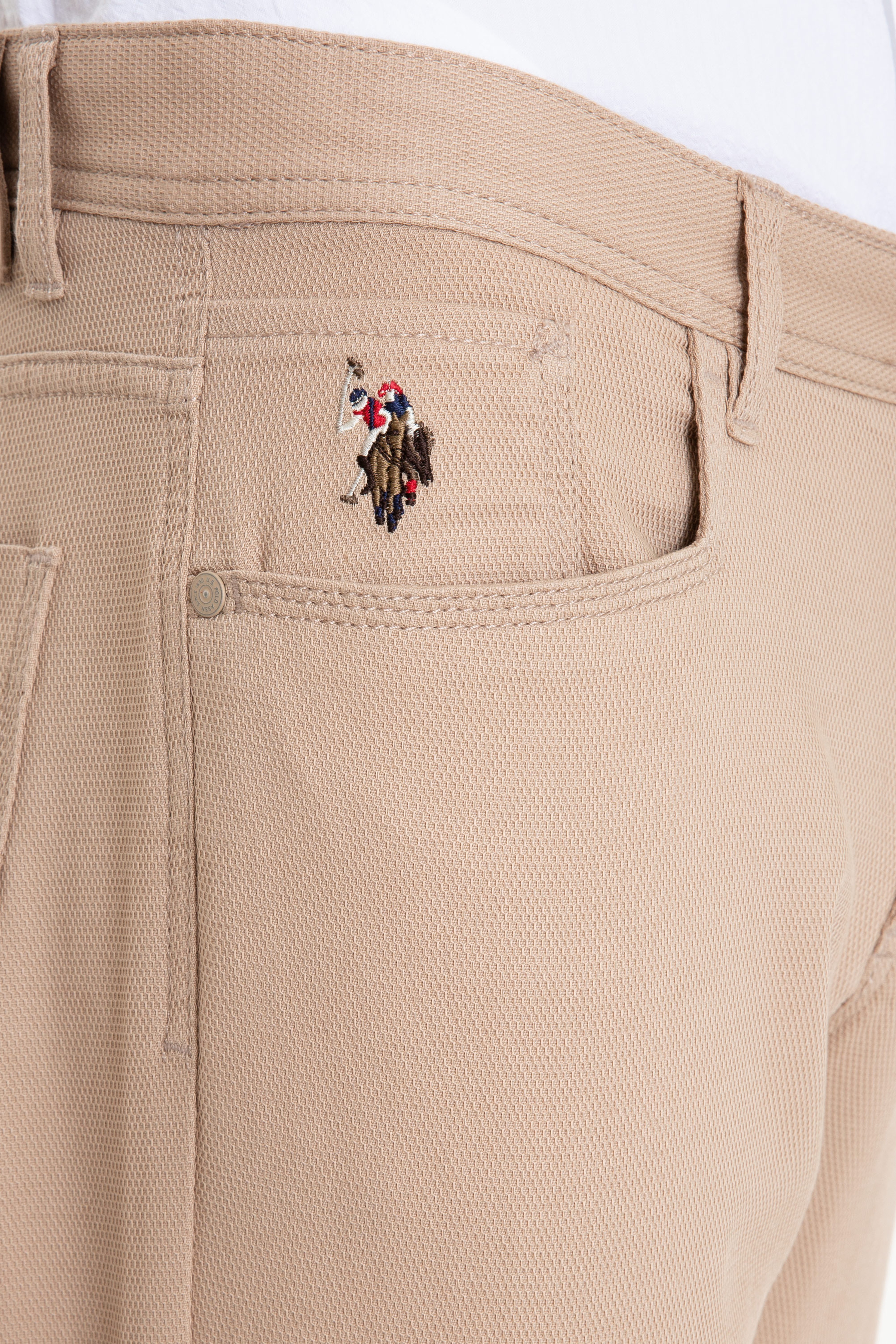 Erkek Slim Fit Kum Chinos - Image 5
