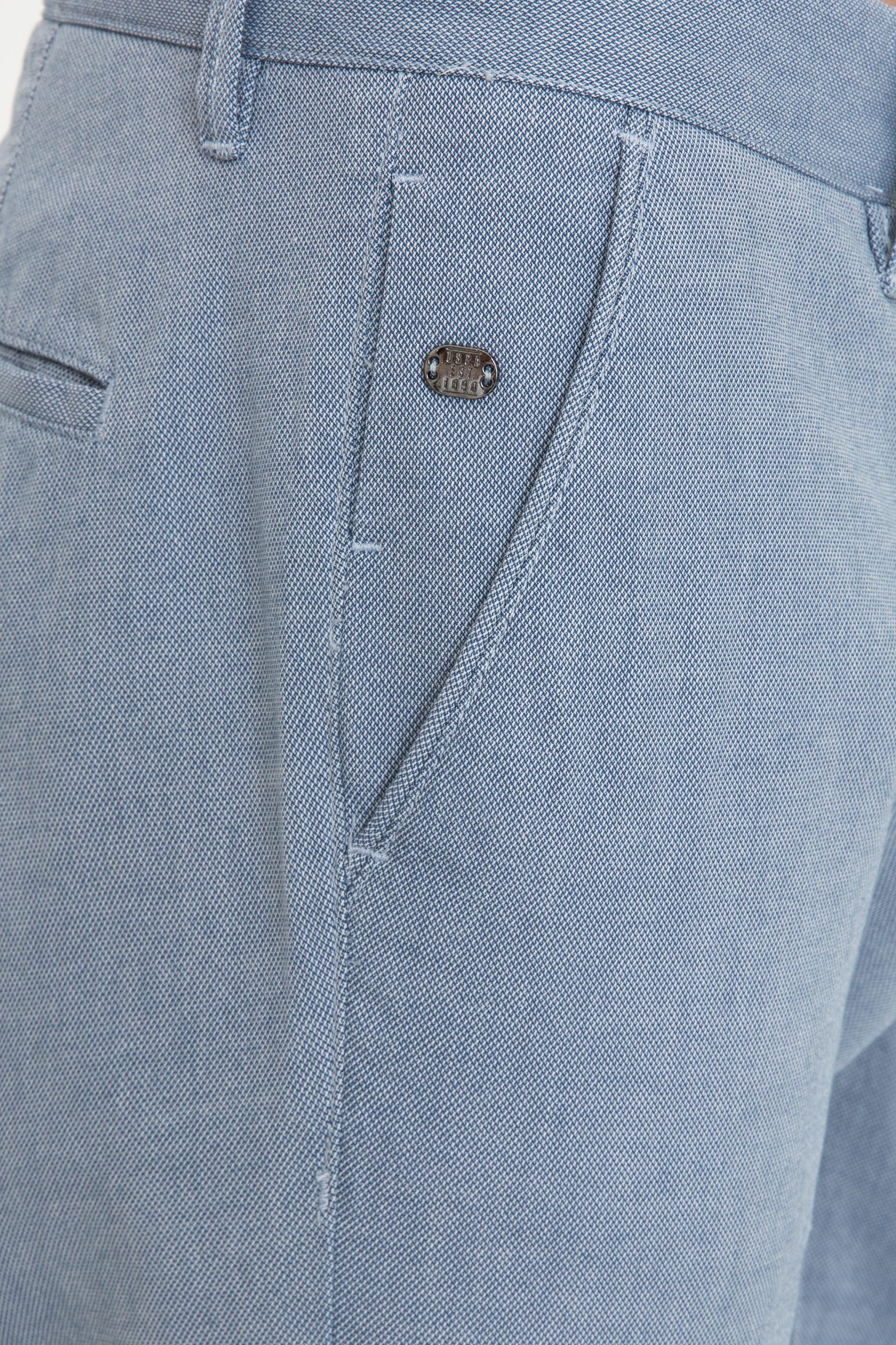 Erkek Slim Fit Saks Kanvas Pantolon - Image 5