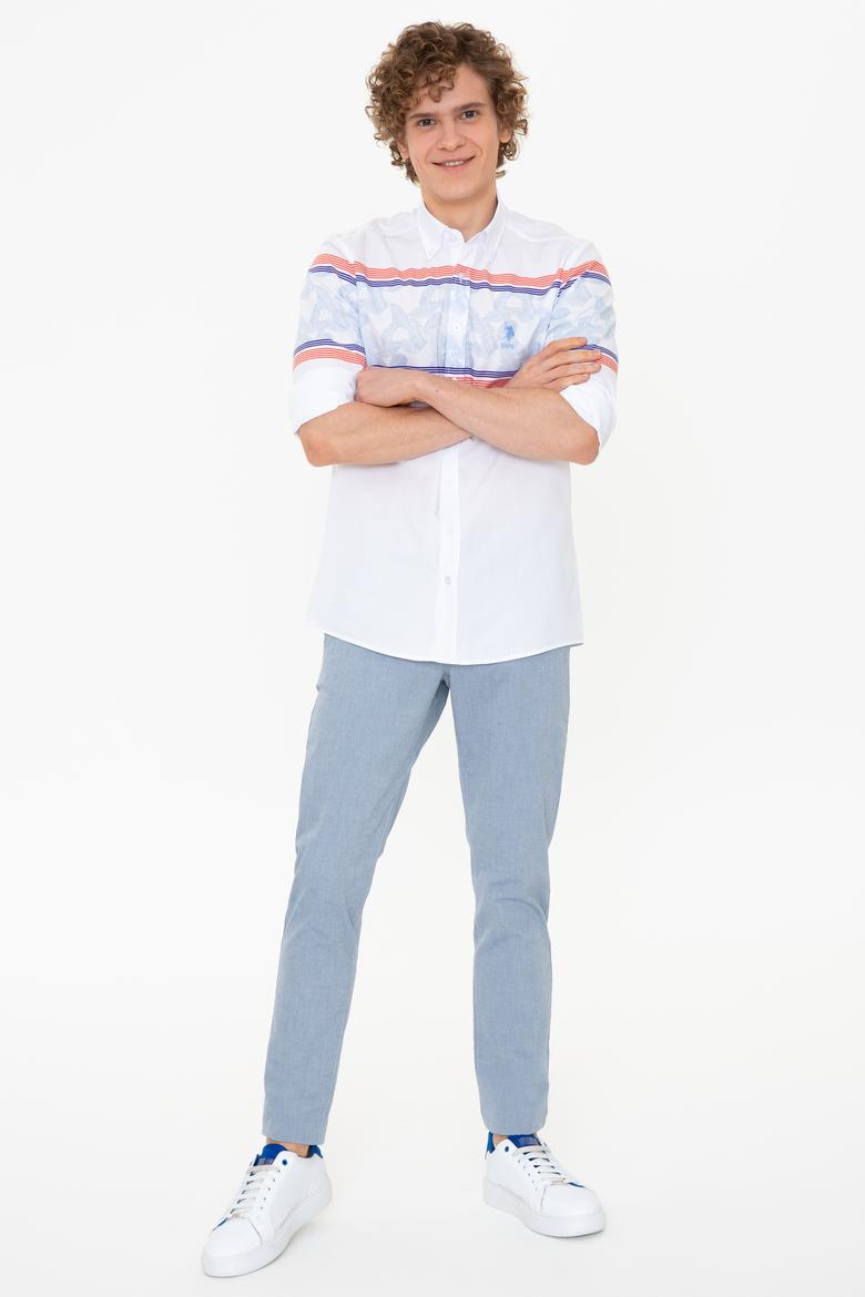 Erkek Turuncu Uzun Kollu Gömlek - 50246591013