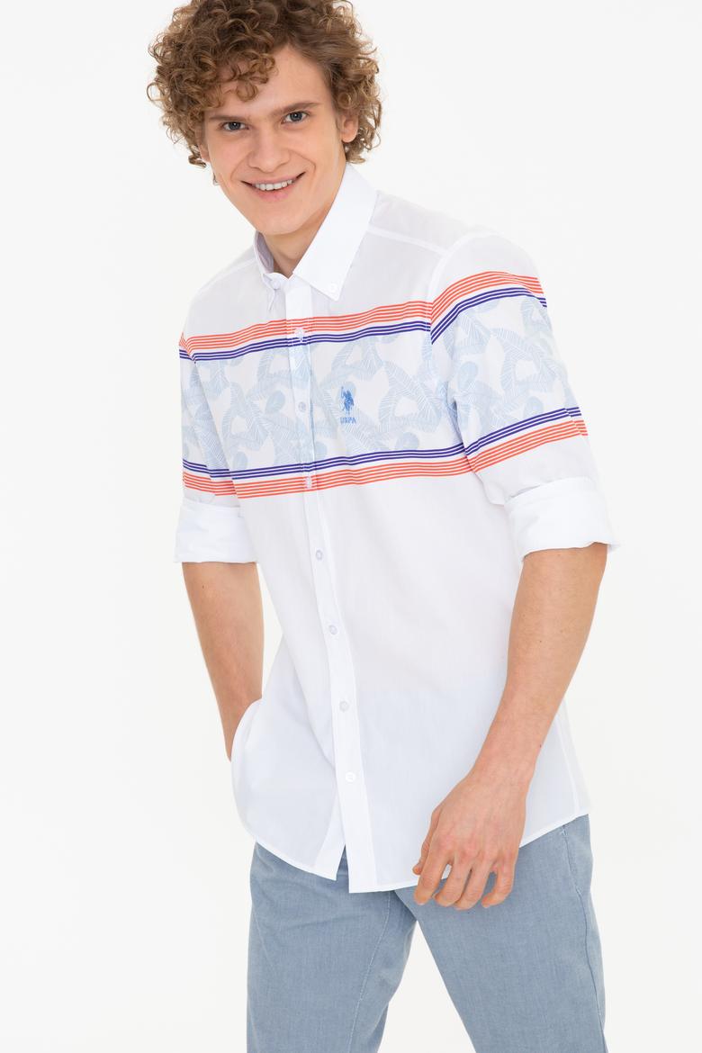 Erkek Turuncu Uzun Kollu Gömlek - 50246591013