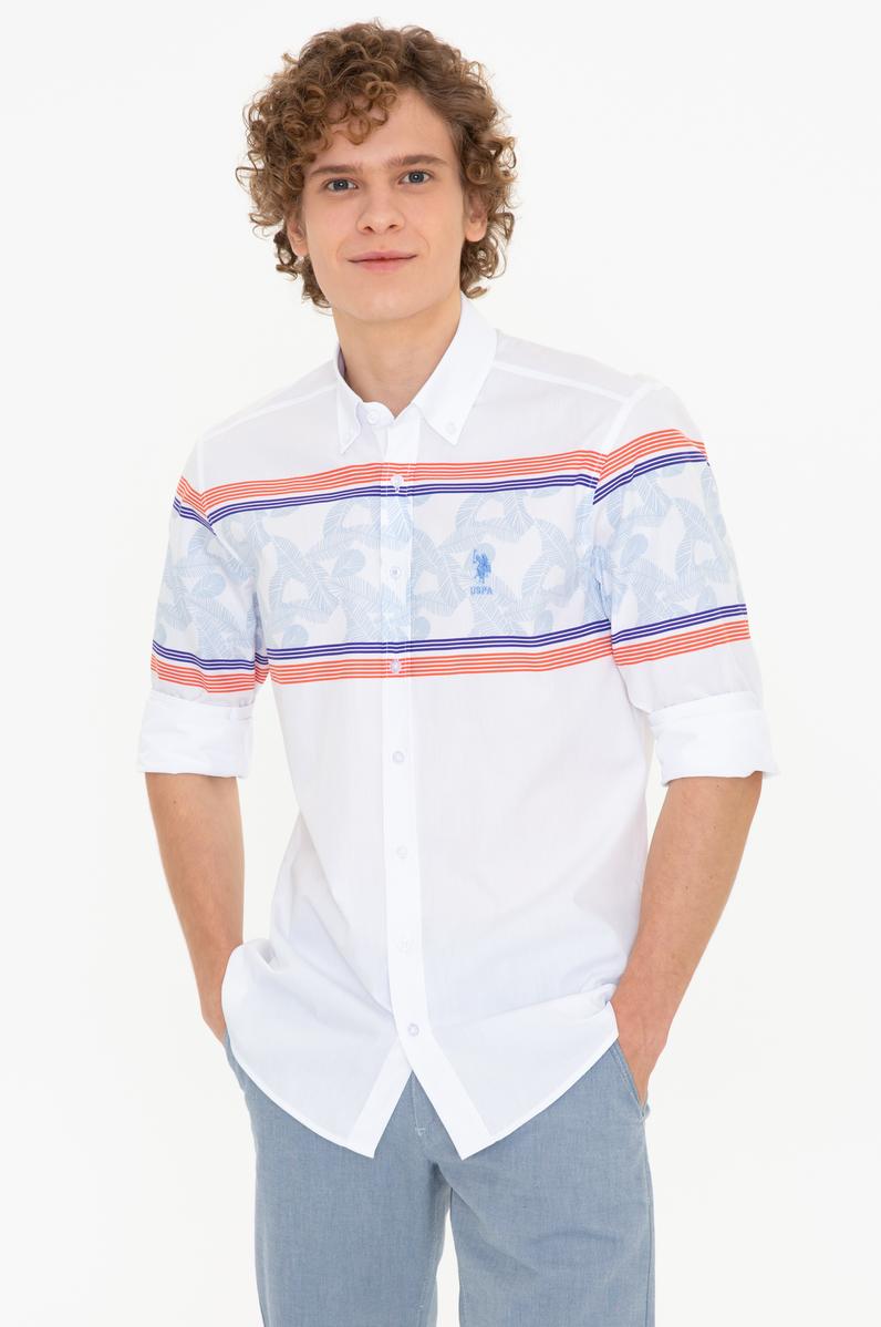 Erkek Turuncu Uzun Kollu Gömlek