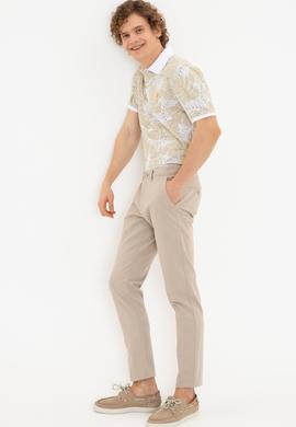 Erkek Taş Polo Yaka T-Shirt - 50249148017