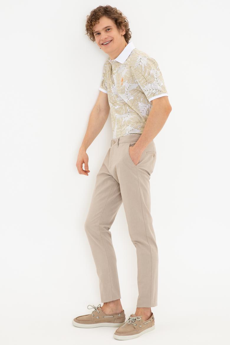 Erkek Taş Polo Yaka T-Shirt - 50249148017