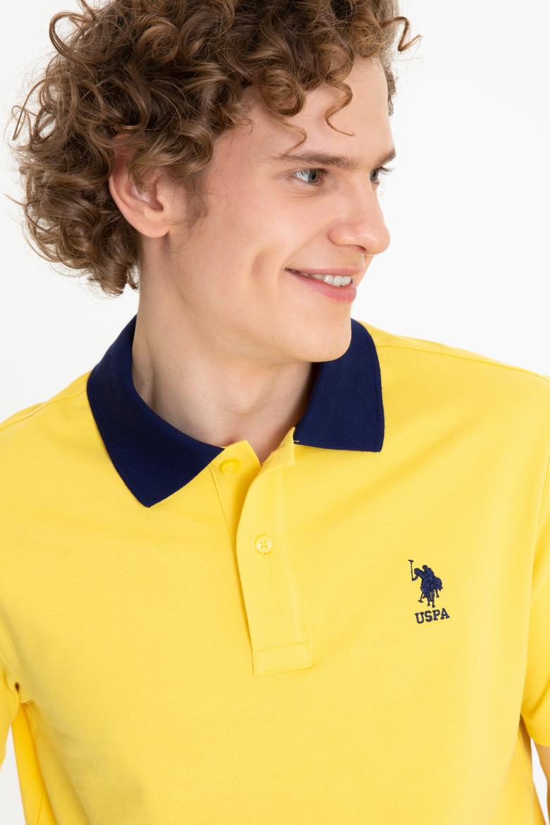 Erkek Açık Sarı Polo Yaka T-Shirt