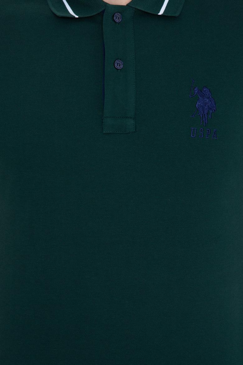 Erkek Koyu Yeşil Polo Yaka T-Shirt Basic - 50247371011