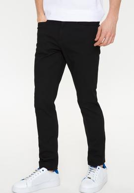 Erkek Siyah Kanvas Pantolon - 50246109009