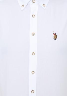 Erkek Beyaz Gömlek Uzunkol Basic - 50249487022