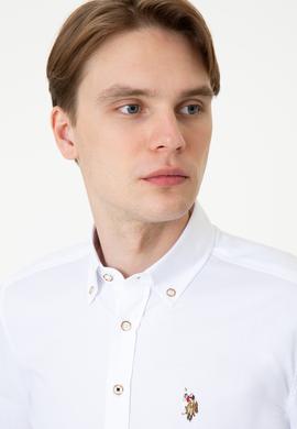 Erkek Beyaz Gömlek Uzunkol Basic - 50249487022