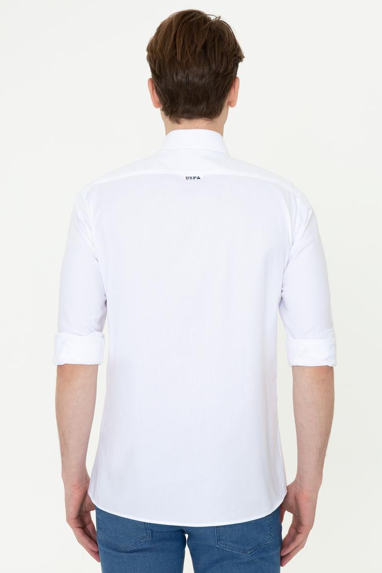 Erkek Beyaz Gömlek Uzunkol Basic - 50249487022