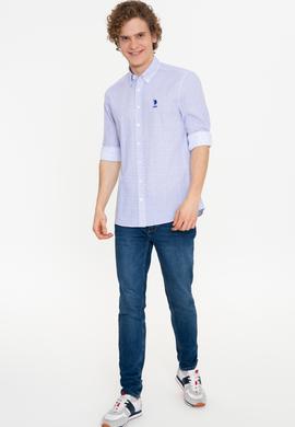 Erkek Mavi Gömlek Uzunkol - 50247963033