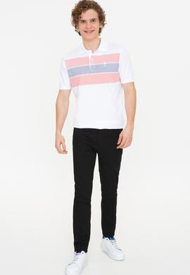 Erkek Kırmızı Polo Yaka Tişört - 50249161018