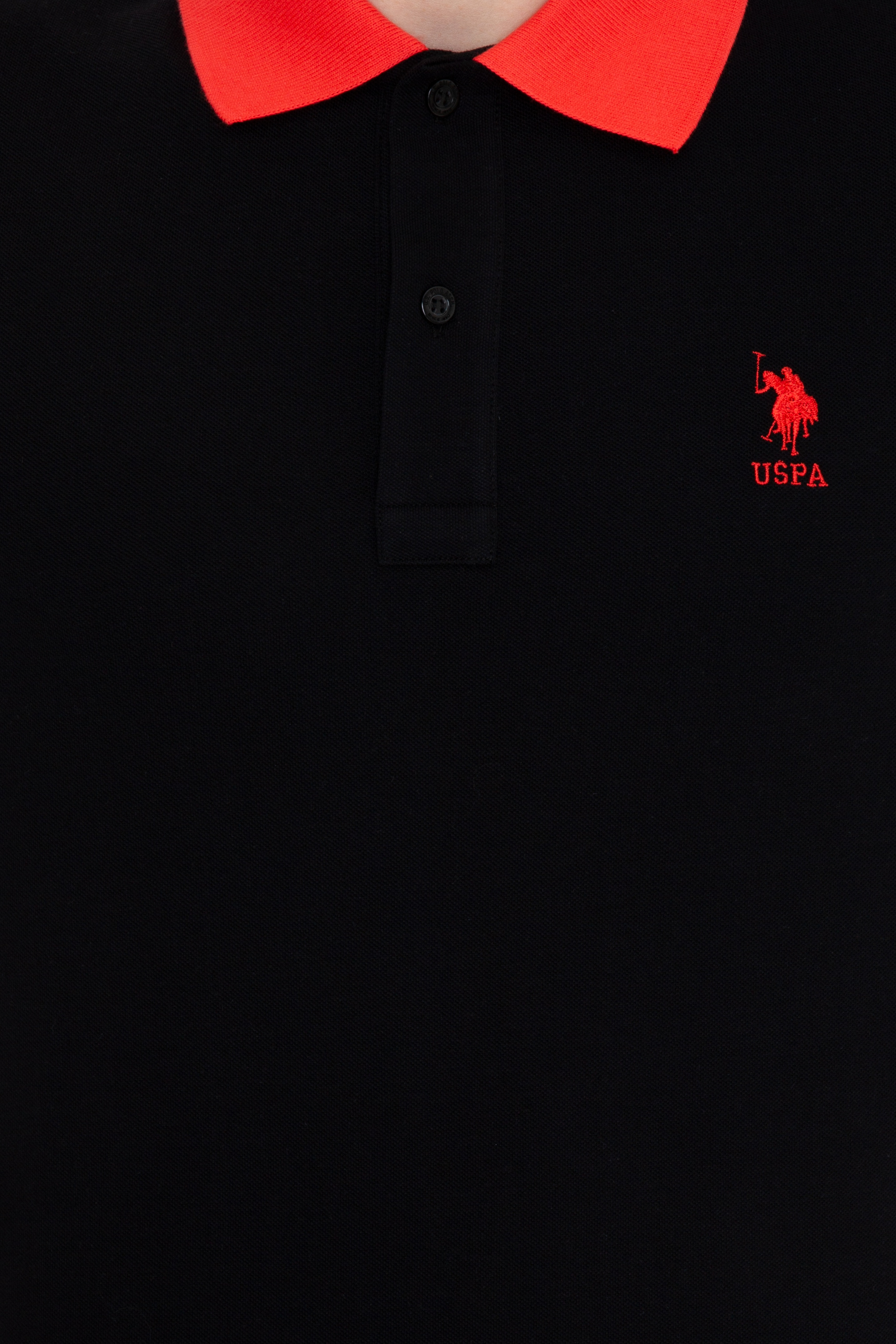 Erkek Siyah Polo Yaka Tişört - Image 6