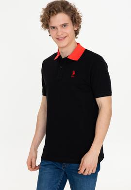 Erkek Siyah Polo Yaka Tişört - 50247373036