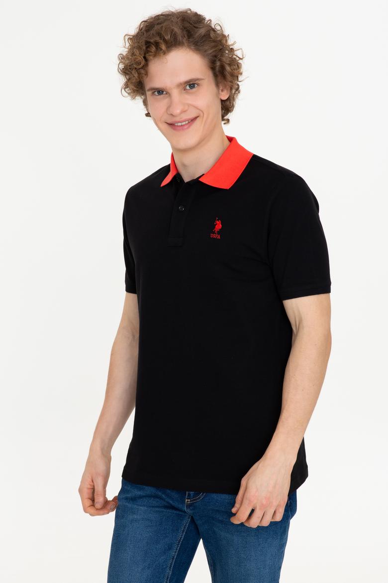 Erkek Siyah Polo Yaka Tişört - 50247373036