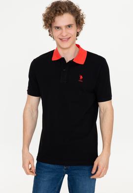 Erkek Siyah Polo Yaka Tişört - 50247373036