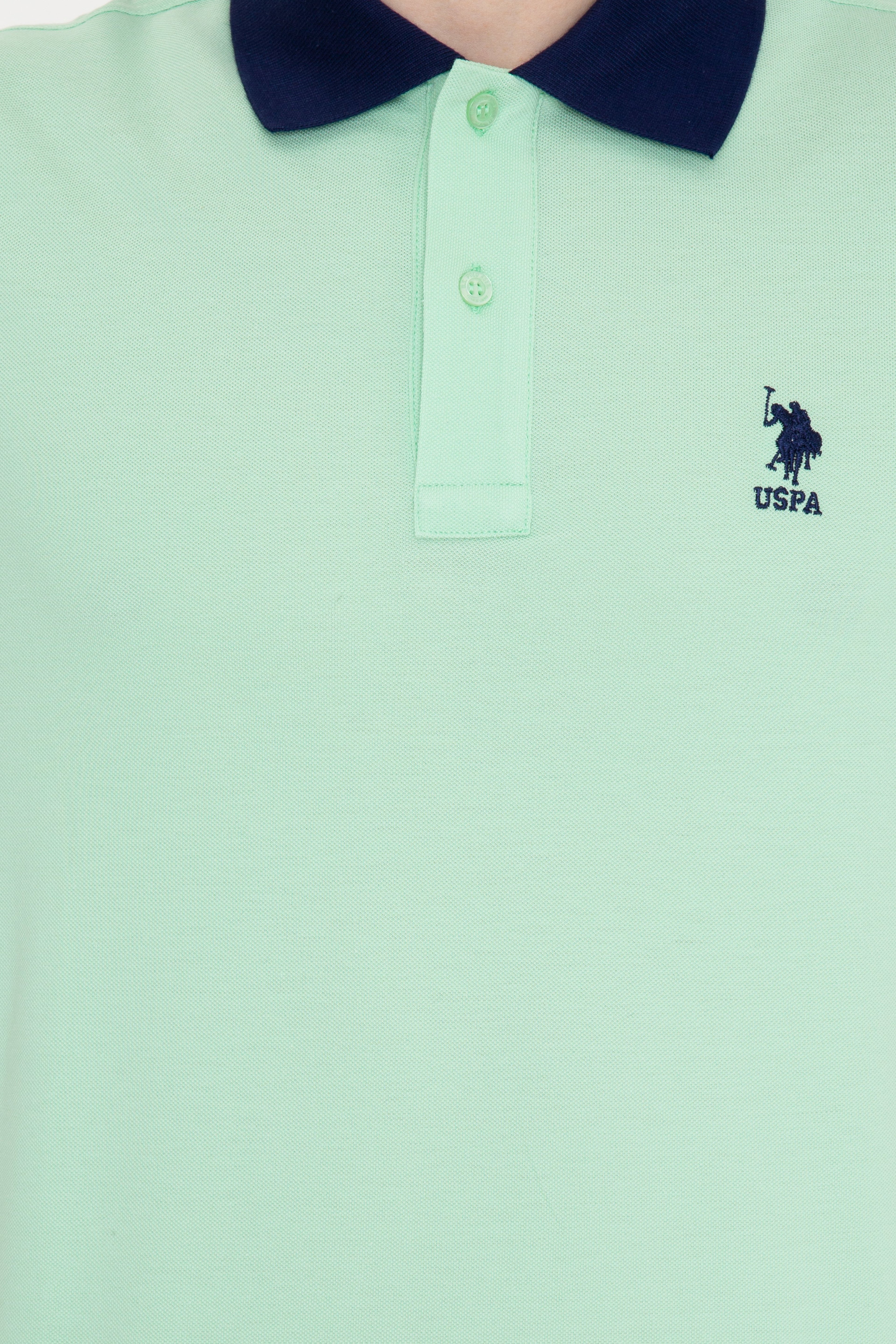 Erkek Mint Polo Yaka Tişört - Image 6