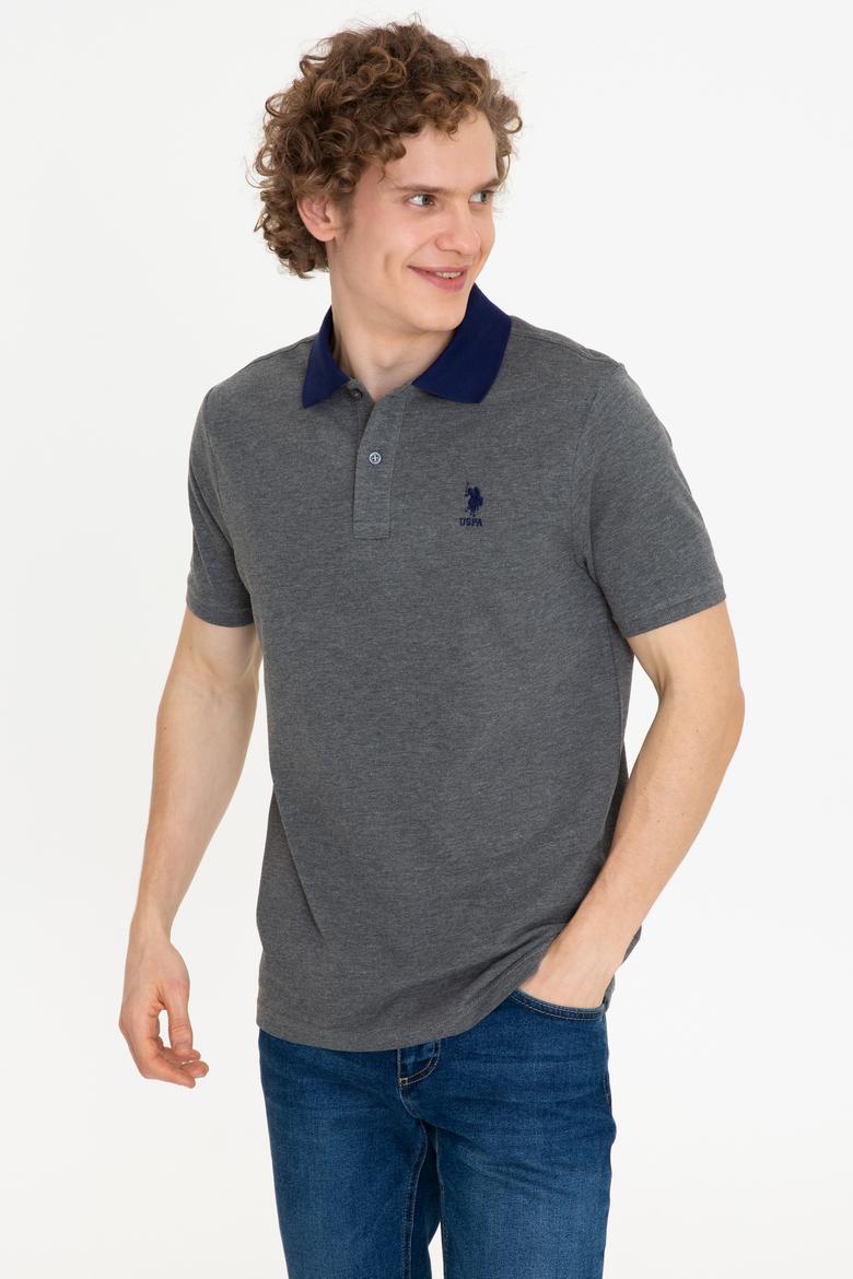 Erkek Antrasit Melanj Polo Yaka T-Shirt - 50247373137