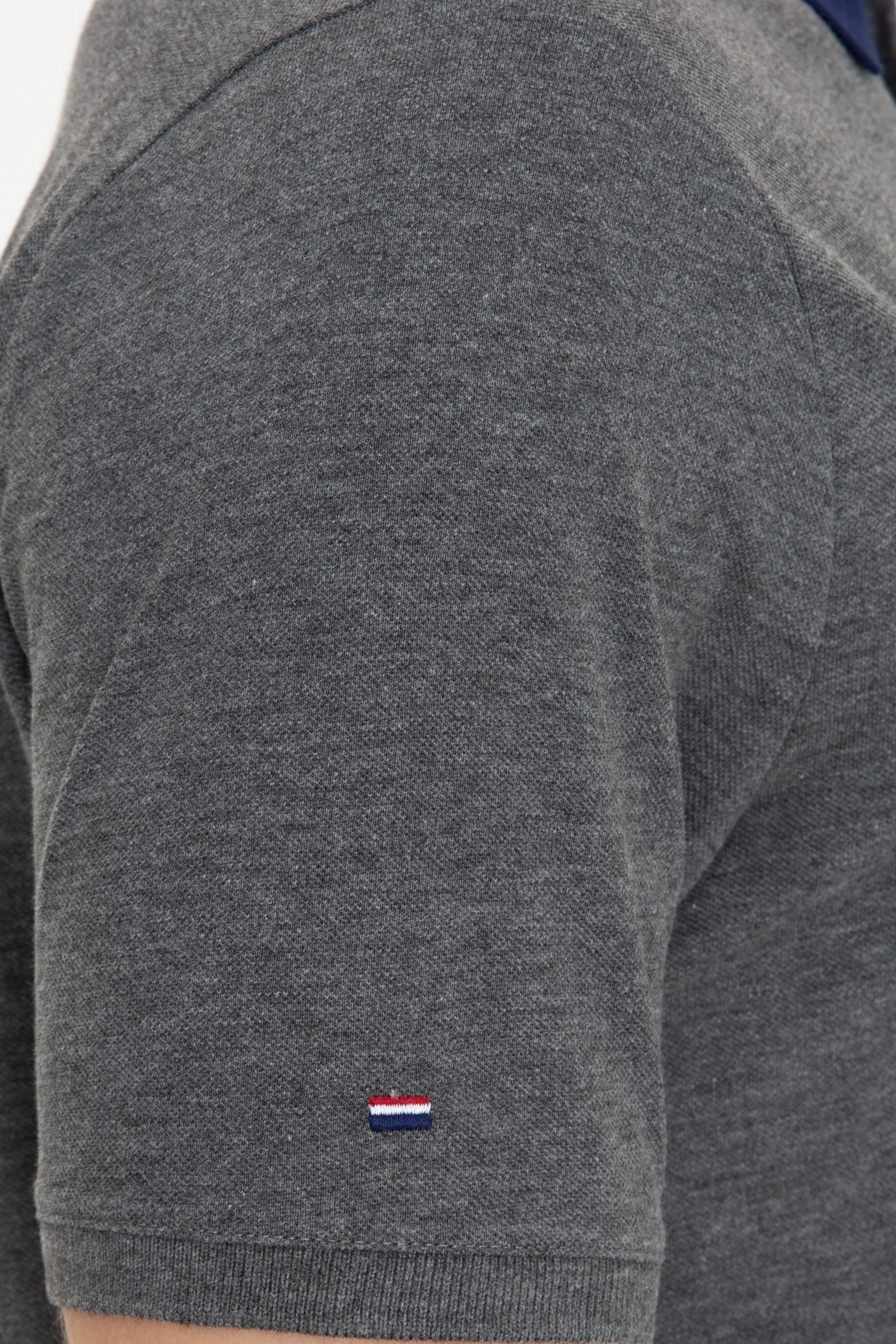 Erkek Antrasit Melanj Polo Yaka T-Shirt - Image 7