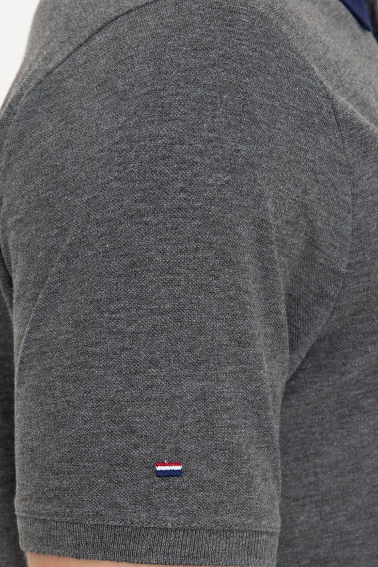 Erkek Antrasit Melanj Polo Yaka T-Shirt - 50247373137
