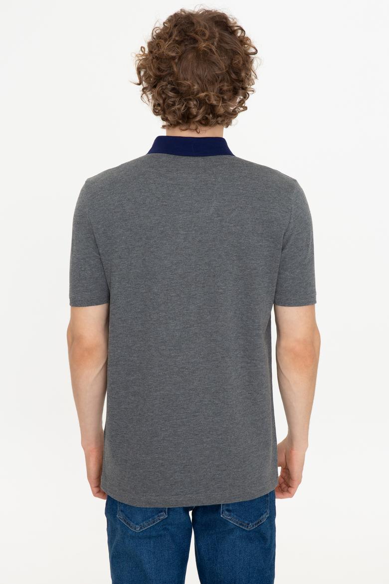 Erkek Antrasit Melanj Polo Yaka T-Shirt - 50247373137