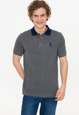 Erkek Antrasit Melanj Polo Yaka T-Shirt - 50247373137