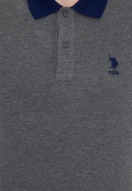 Erkek Antrasit Melanj Polo Yaka T-Shirt - 50247373137