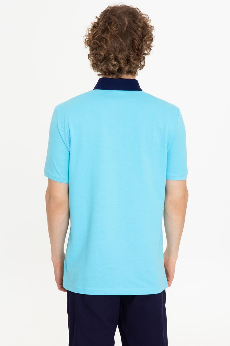 Erkek Turkuaz Polo Yaka Tişört - 50247373274