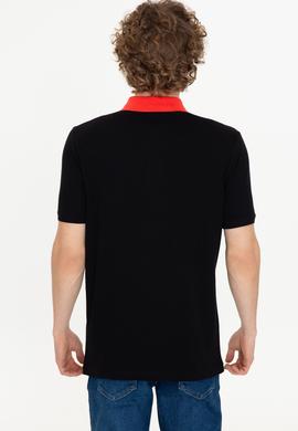 Erkek Siyah Polo Yaka Tişört - 50247373036