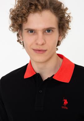 Erkek Siyah Polo Yaka Tişört - 50247373036