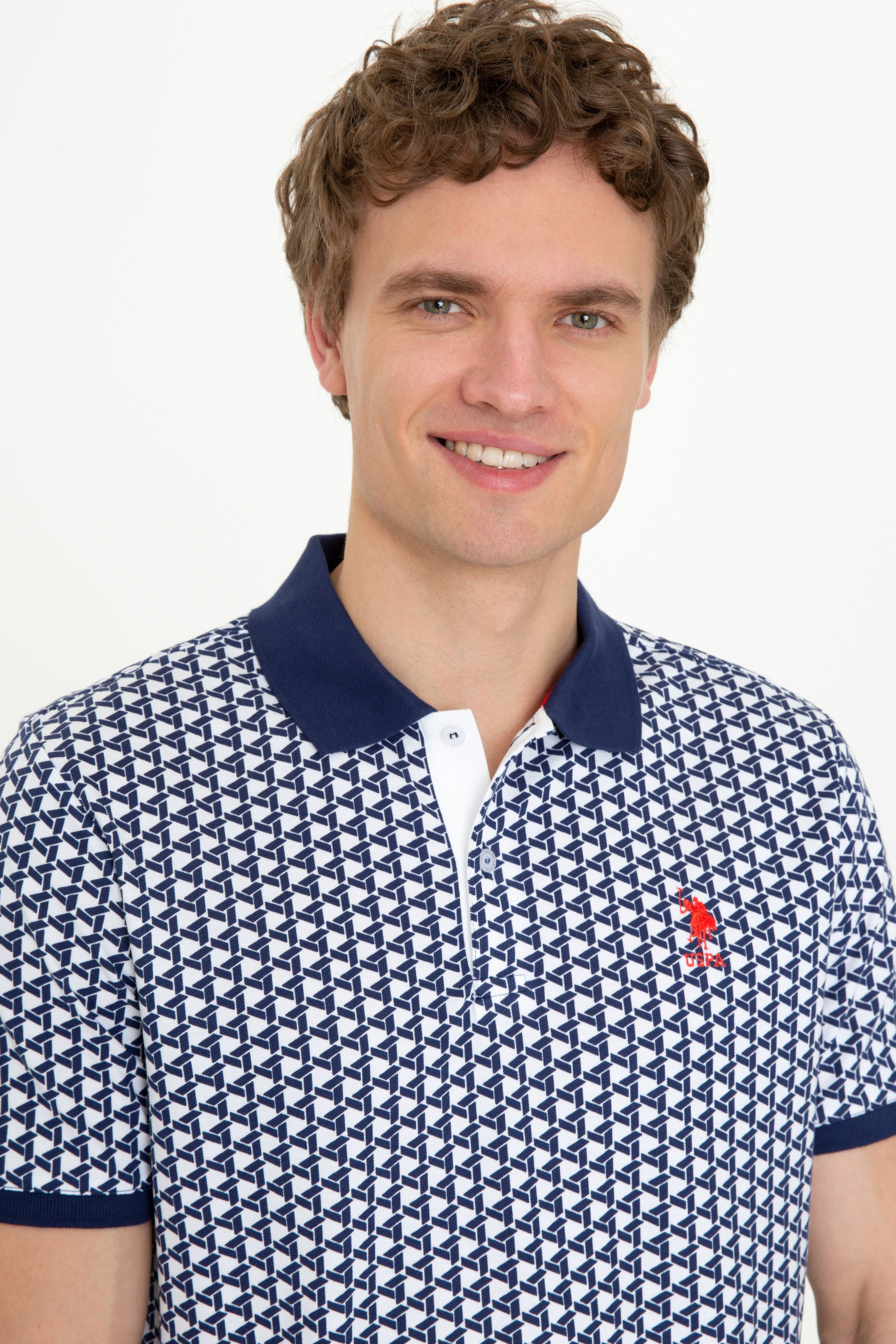 Erkek Lacivert Polo Yaka Tişört - Image 2