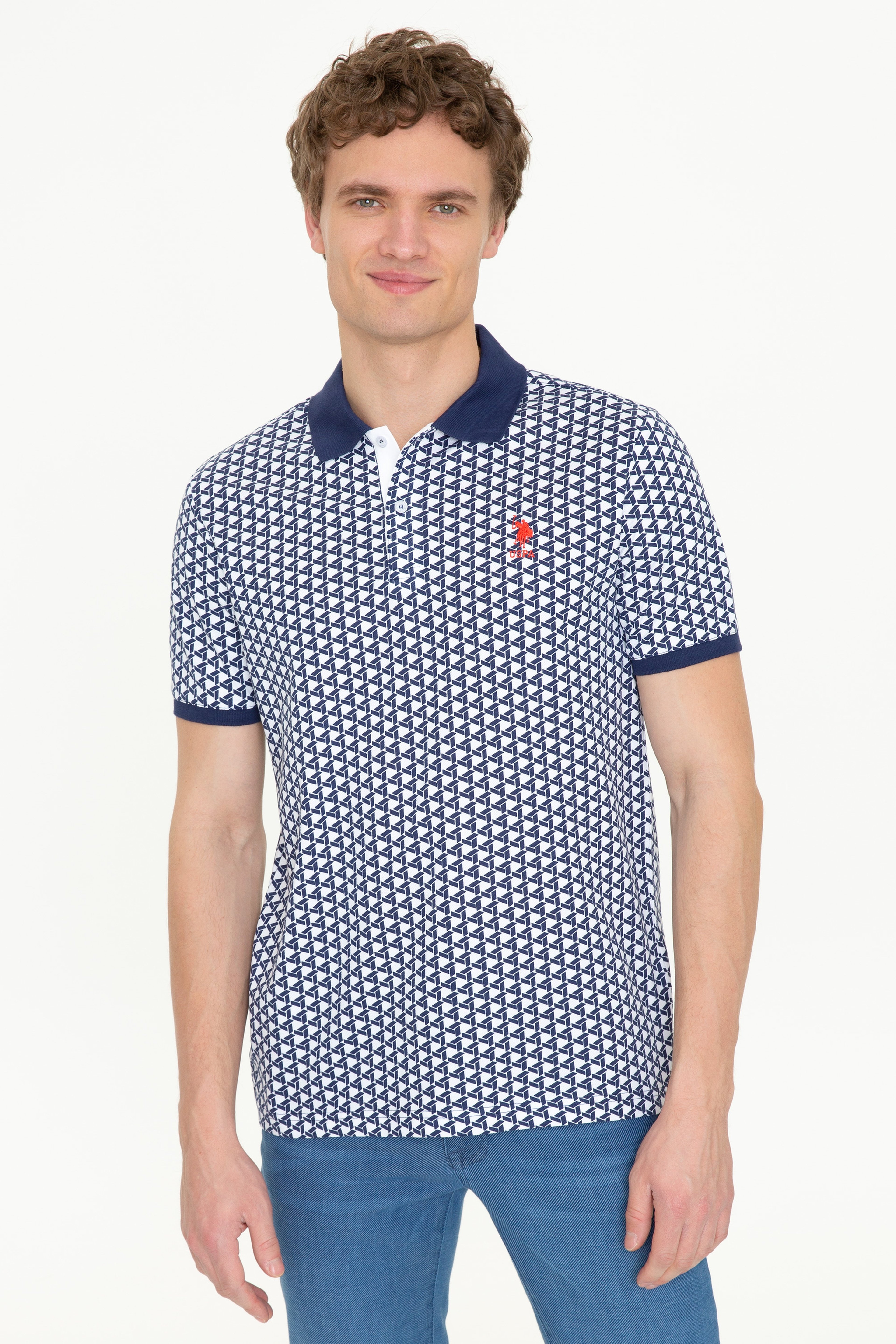 Erkek Lacivert Polo Yaka Tişört - Image 3