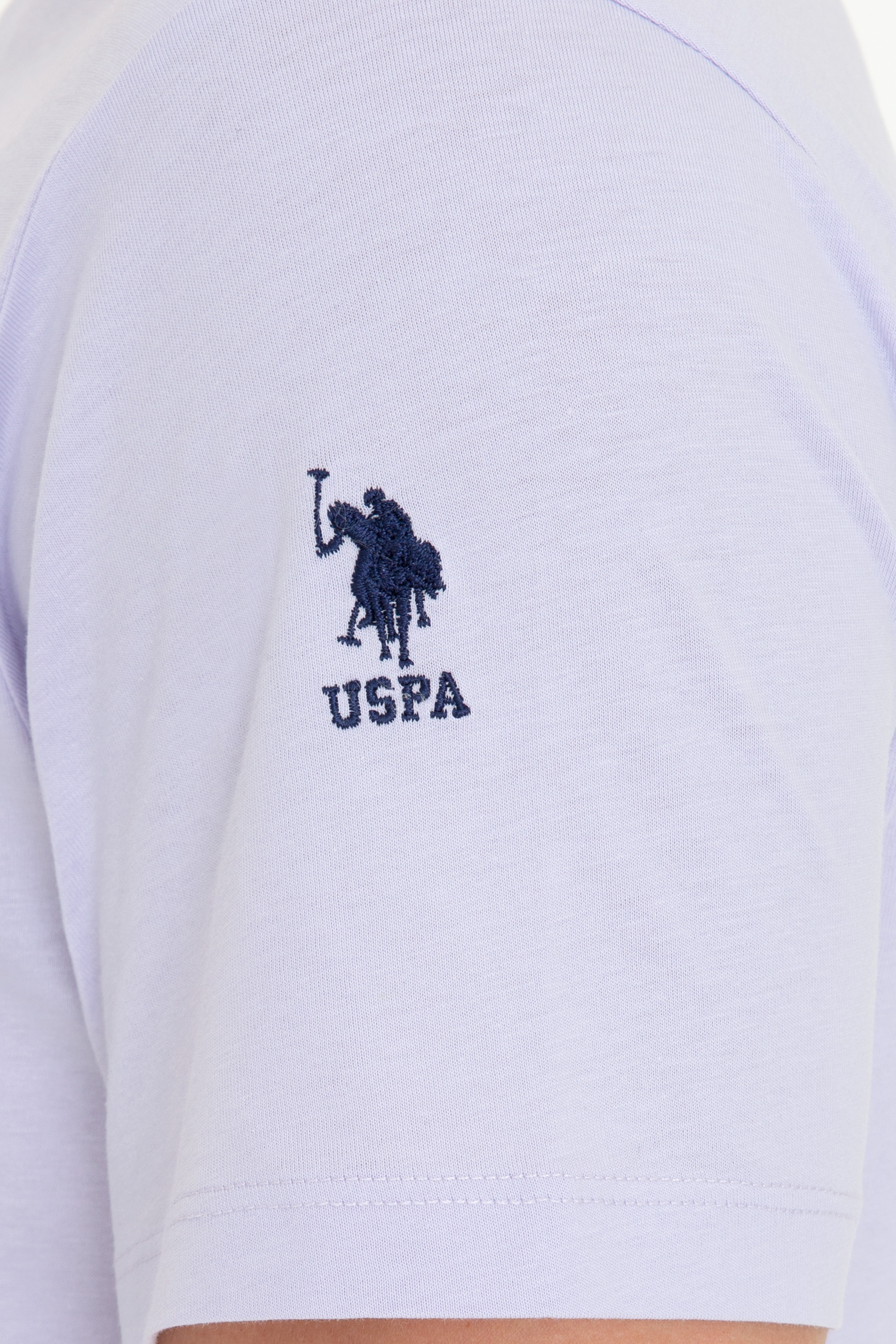 Erkek Lila Bisiklet Yaka T-Shirt - Image 7