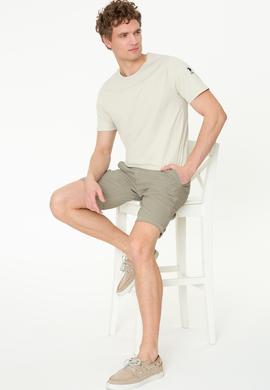 Erkek Taş Bisiklet Yaka T-Shirt - 50251779070