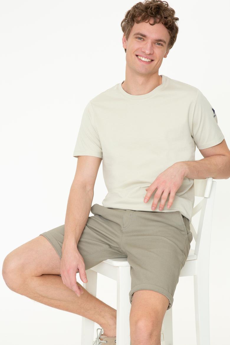 Erkek Taş Bisiklet Yaka T-Shirt - 50251779070