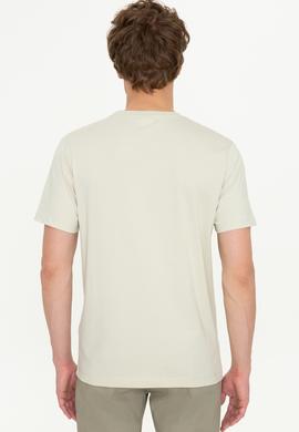 Erkek Taş Bisiklet Yaka T-Shirt - 50251779070