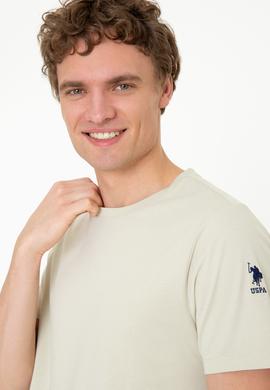 Erkek Taş Bisiklet Yaka T-Shirt - 50251779070