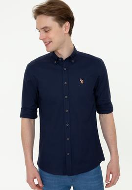 Erkek Lacivert Gömlek Uzunkol Basic - 50249487033