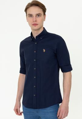 Erkek Lacivert Gömlek Uzunkol Basic - 50249487033