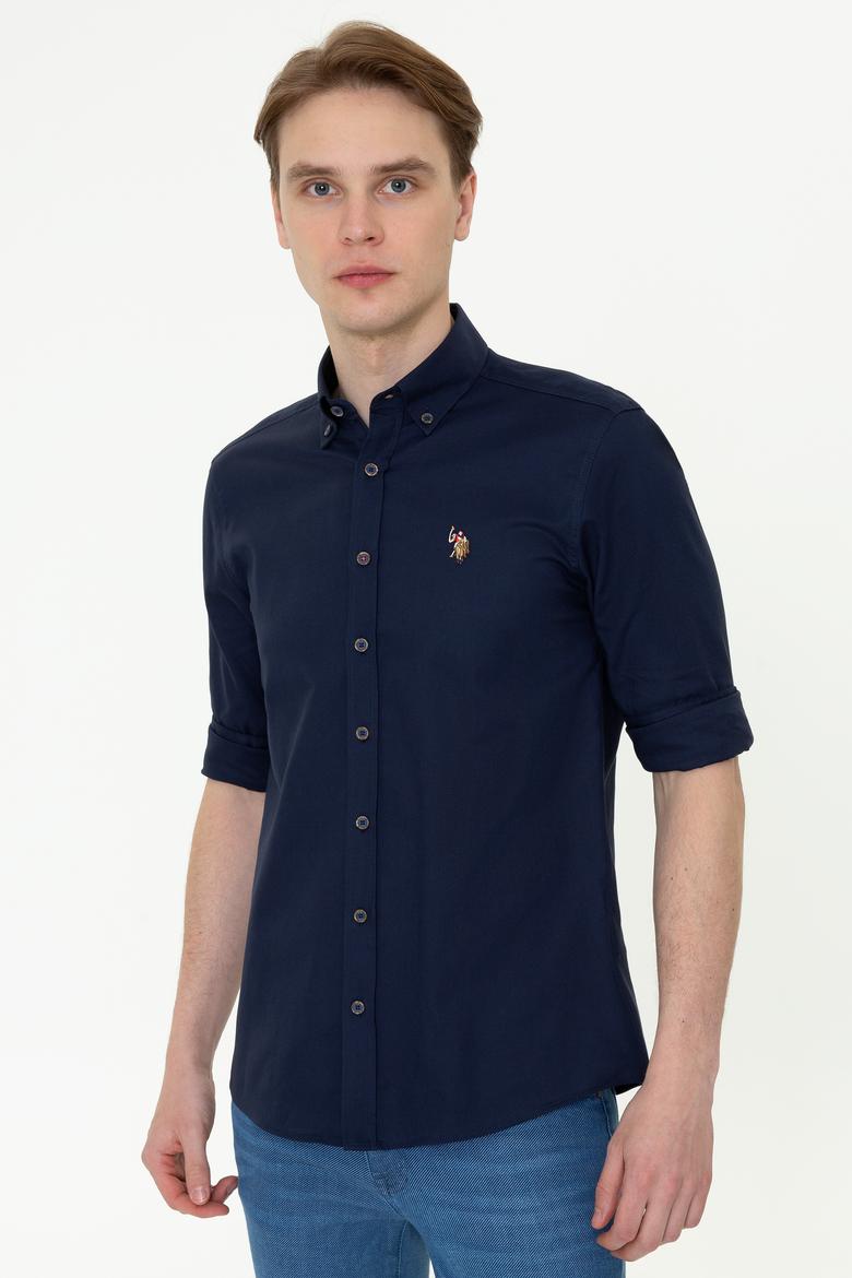 Erkek Lacivert Gömlek Uzunkol Basic - 50249487033