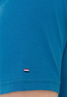 Erkek Petrol Basic Bisiklet Yaka Tişört - 50248521039