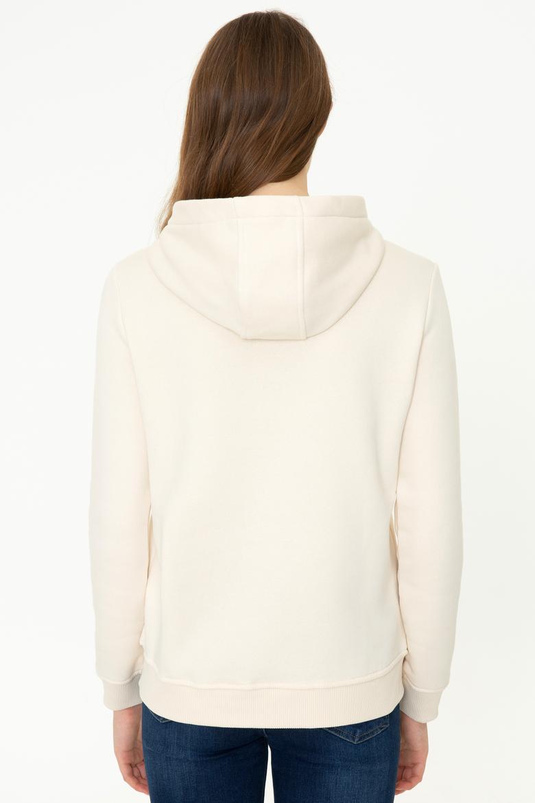 Kadın Krem Sweatshirt Basic - 50249241030