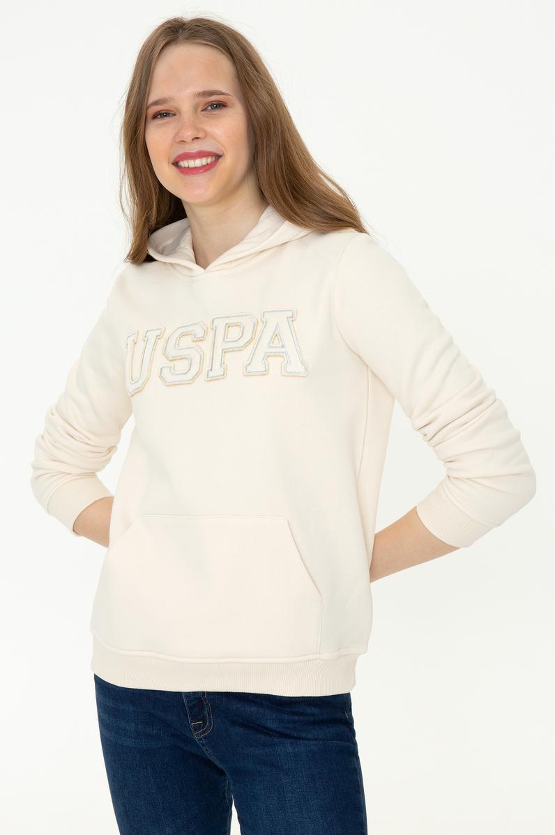 Kadın Krem Sweatshirt Basic