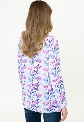 Kadın Menekşe Gömlek Uzunkol - 50247303009