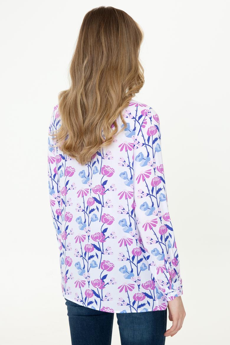 Kadın Menekşe Gömlek Uzunkol - 50247303009