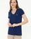 Kadın Lacivert V Yaka Basic Tişört