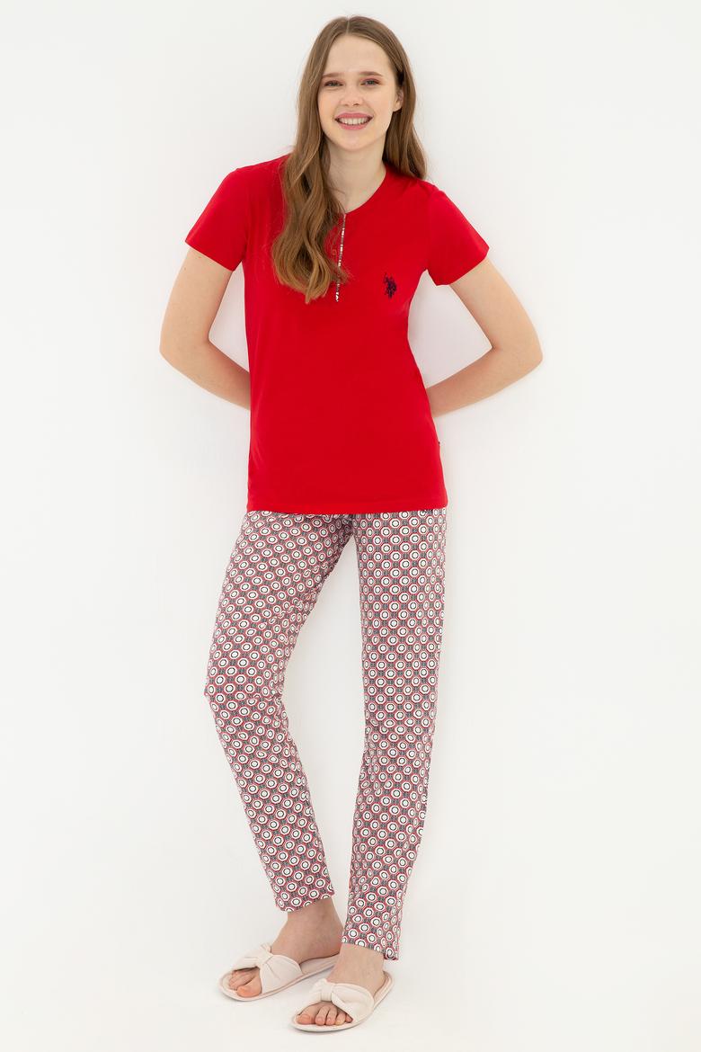 Kadın Kırmızı Pijama Takımı - 50255864002