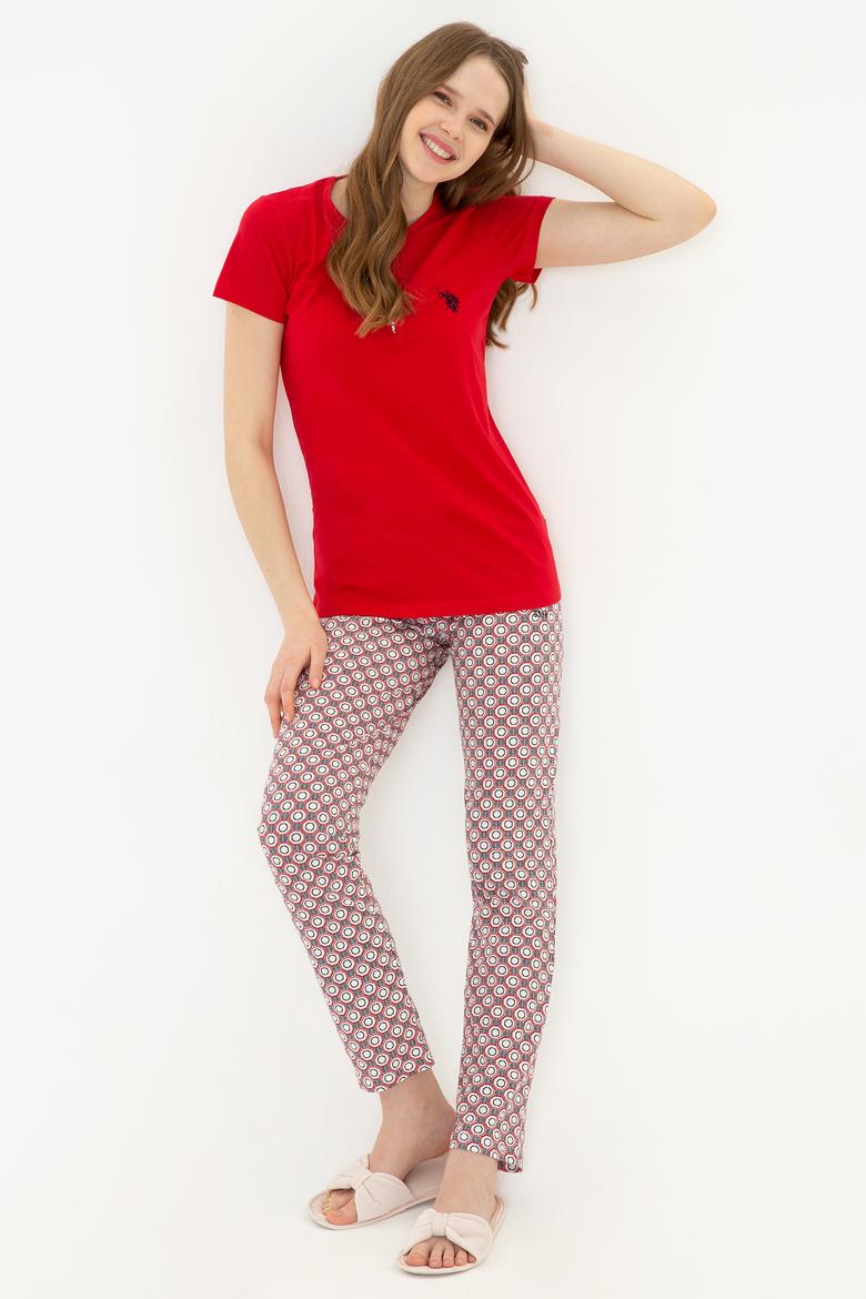 Kadın Kırmızı Pijama Takımı