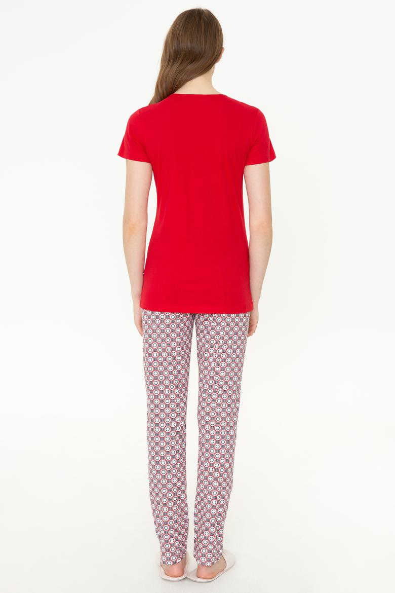 Kadın Kırmızı Pijama Takımı - 50255864002