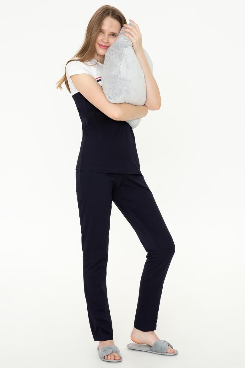 Kadın Lacivert Pijama Takımı