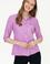 Kadın Menekşe Uzun Kollu Basic Gömlek